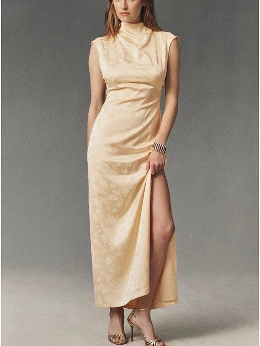NWT - BHLDN Willa Jacquard Maxi Slip Dress size XS